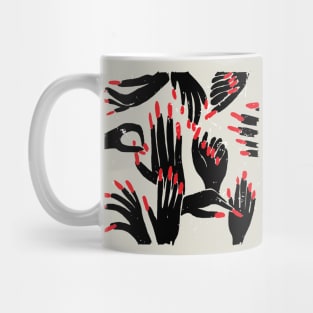 hands, fingers, nails & fingernails Mug